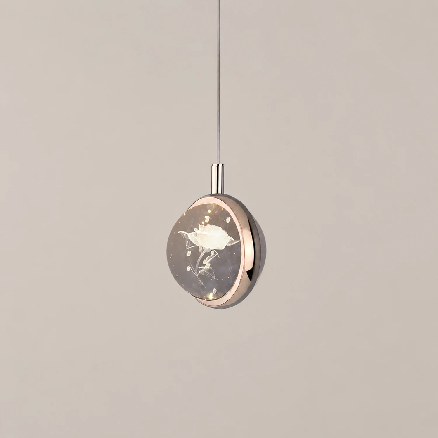 Kady Modern LED Pendant Light Crystal/Metal Living Room/Bedroom - Lumpaz