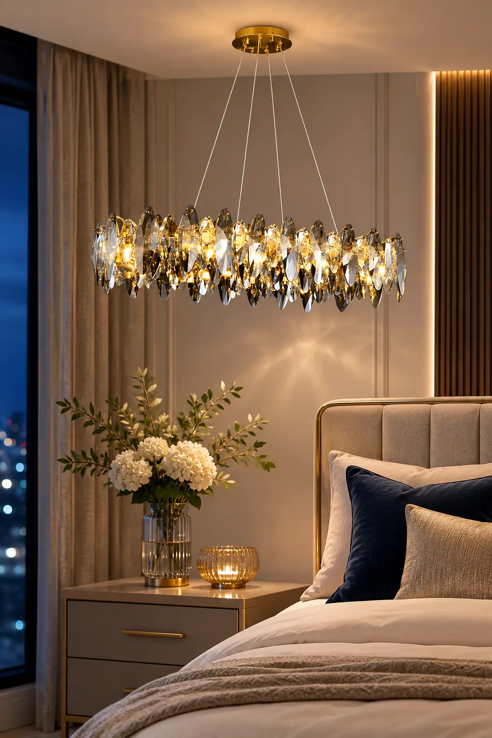 Marilyn Modern Annular Metal Pendant Light,Gold - Lumpaz