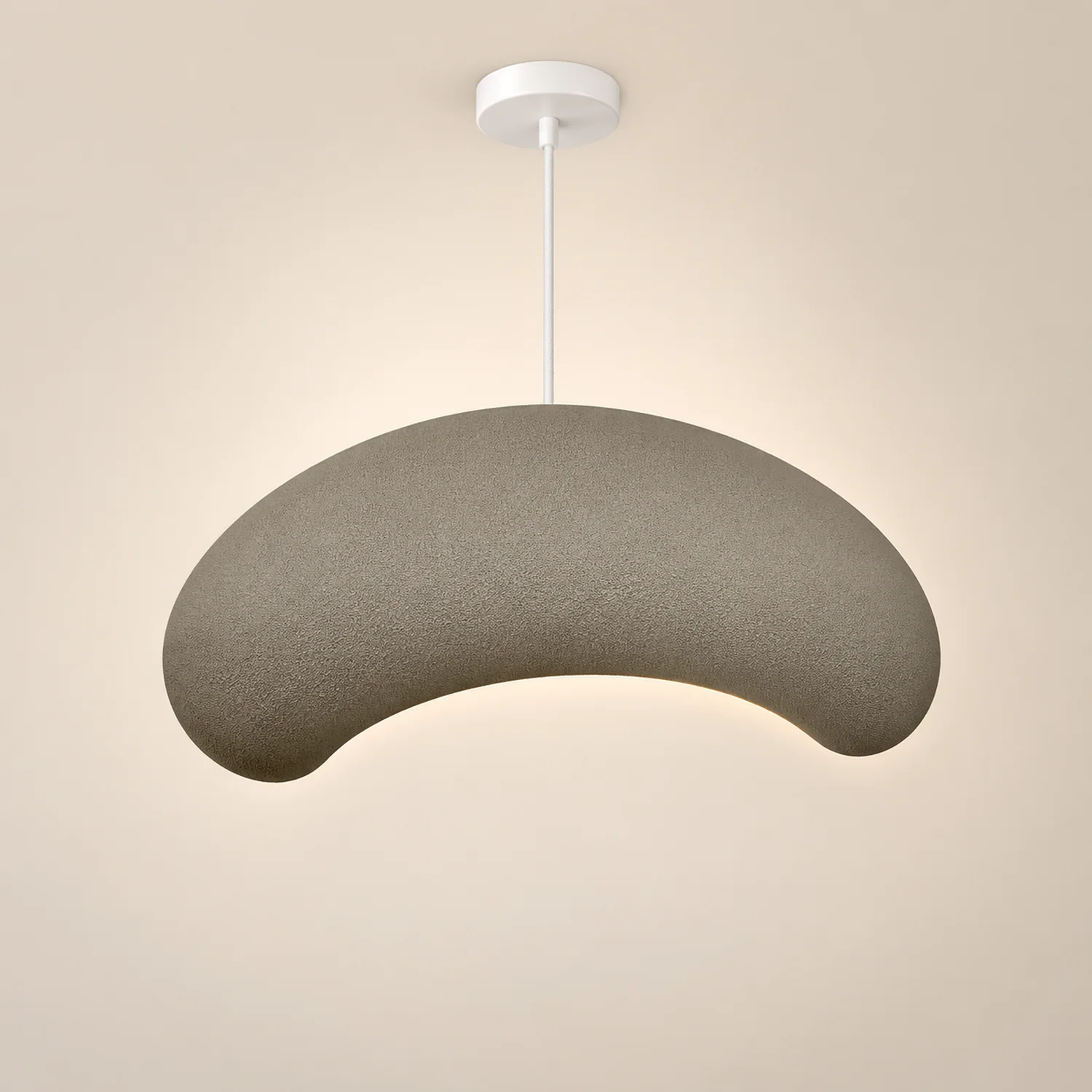 Byers Minimalist Cobblestone Shape Pendant Light, Blue/Gray - Lumpaz