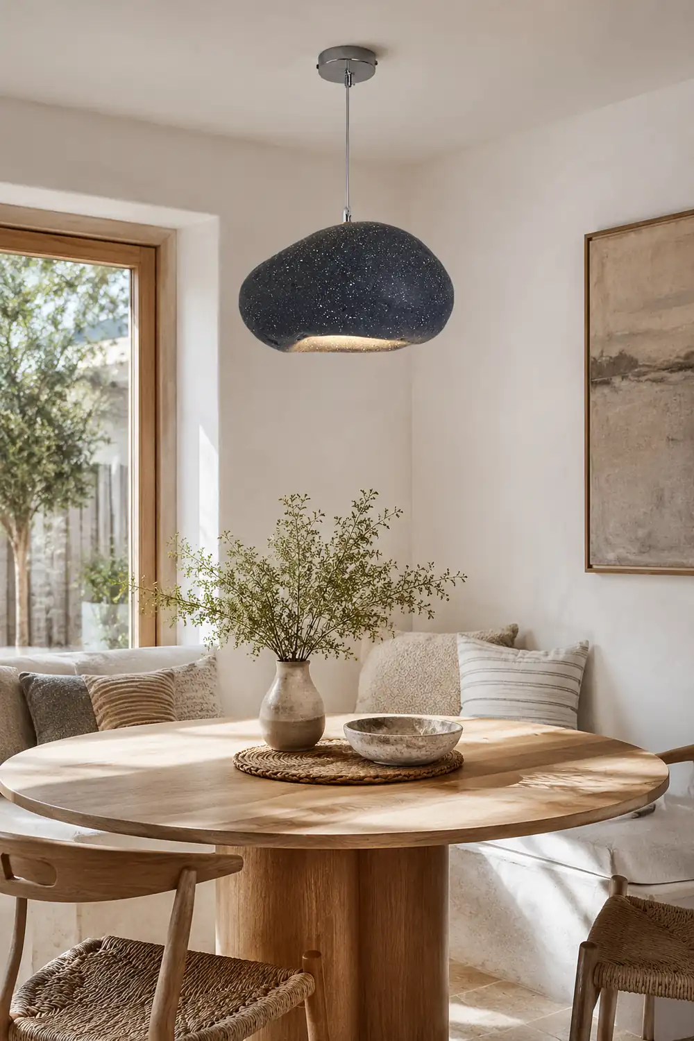 Byers Wabi Sabi Bread Shape Pendant Light, 4 Color - Lumpaz