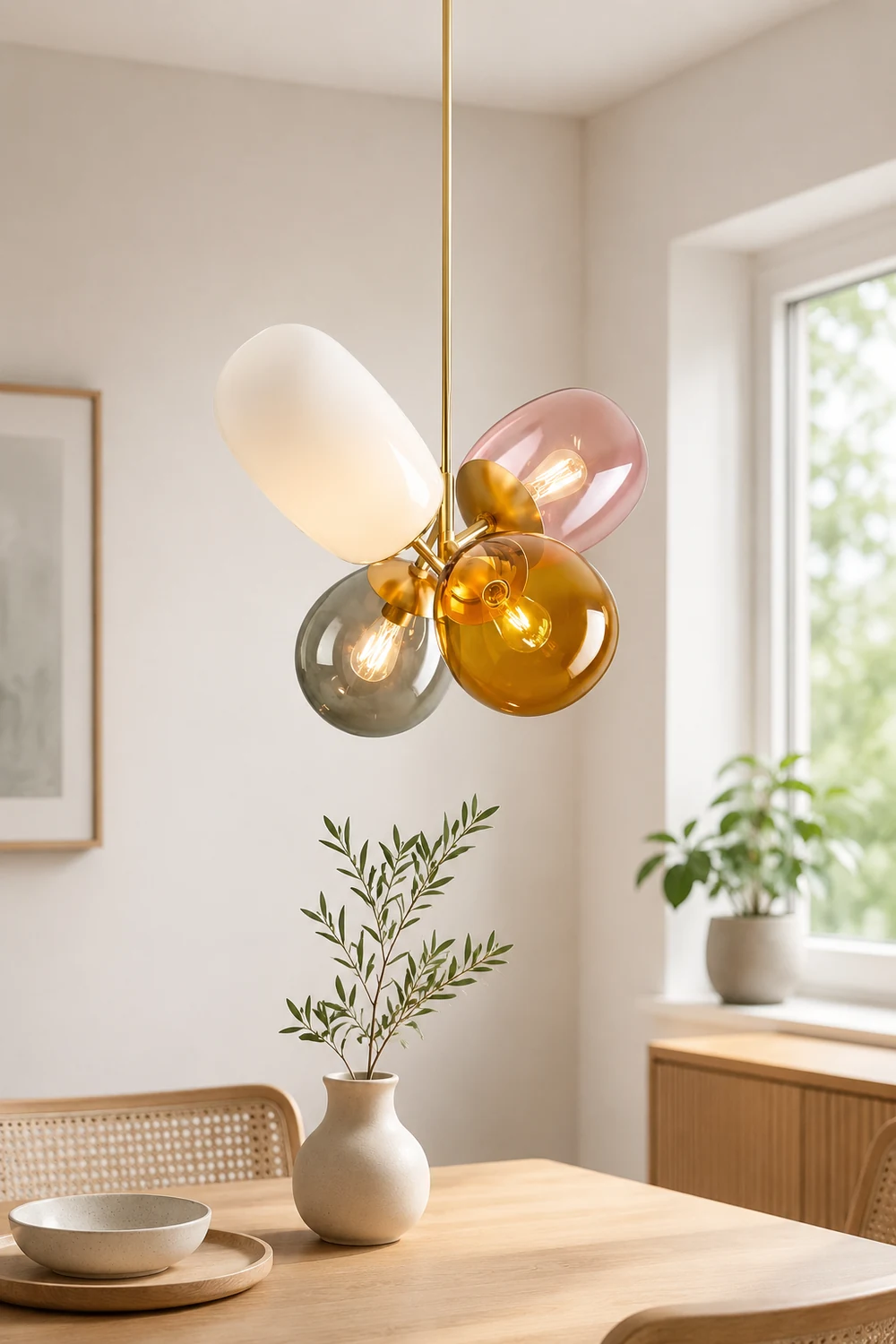 Morandi Colorful Balloon Glass Creative Pendant Light - Lumpaz