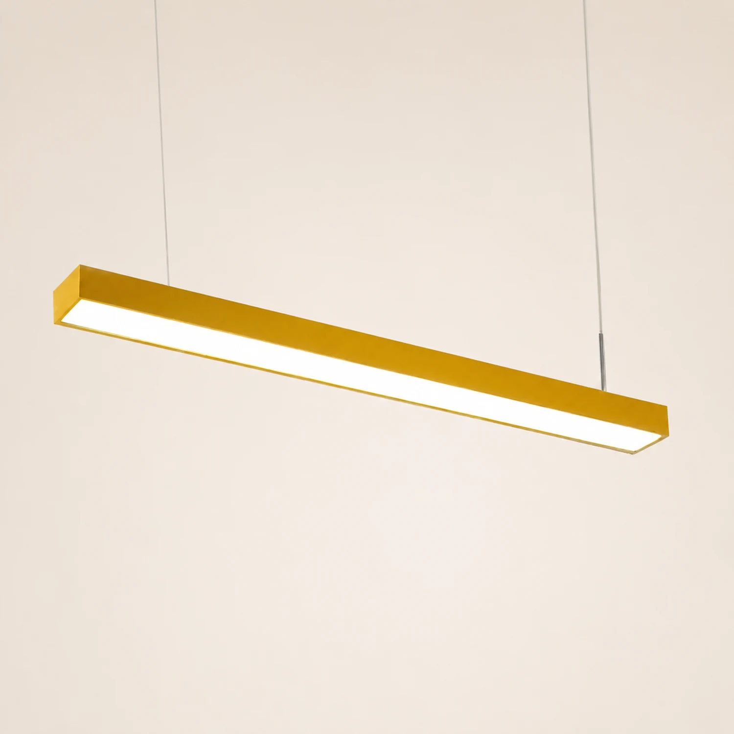 Edge Office Linear Minimalist Rectangular Pendant Light - Lumpaz