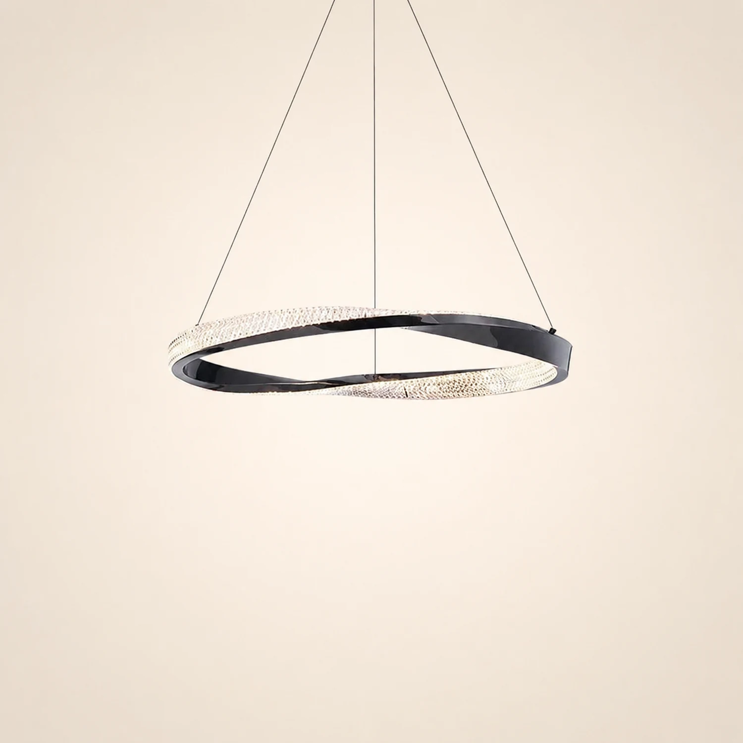 Kirsten Pendant Light, Aluminium & Arcylic, 1/2 Rings, 2 Color - Lumpaz