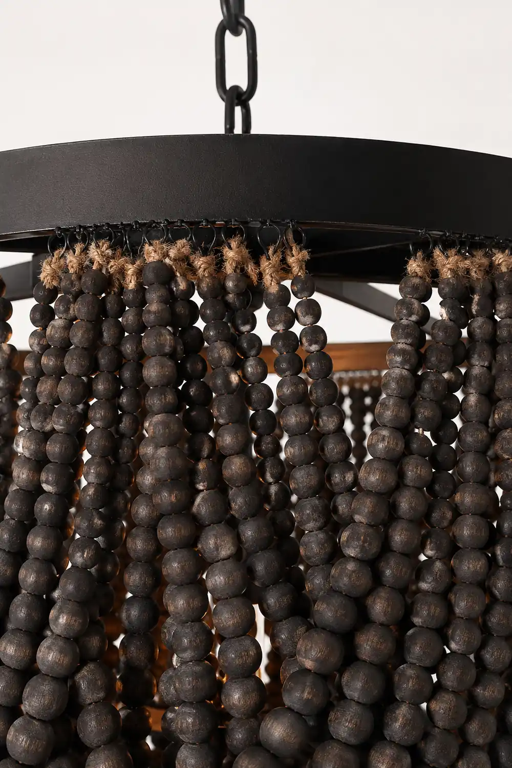 Alessio LED Pendant Lights Black/Rust/White Wood/Metal Living Room/Badroom - Lumpaz