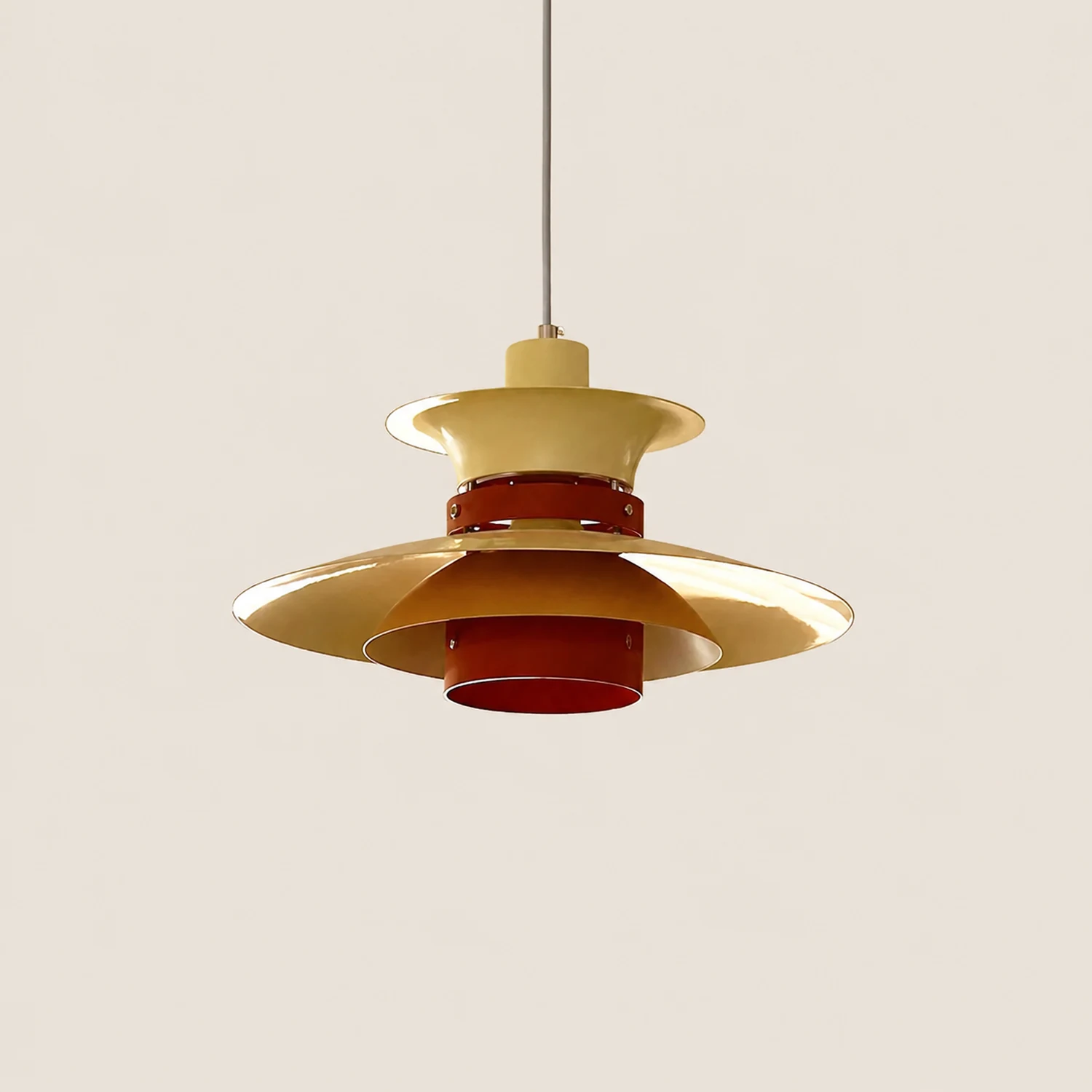 Morandi Unique Designer Metal Pendant Light, White - Lumpaz
