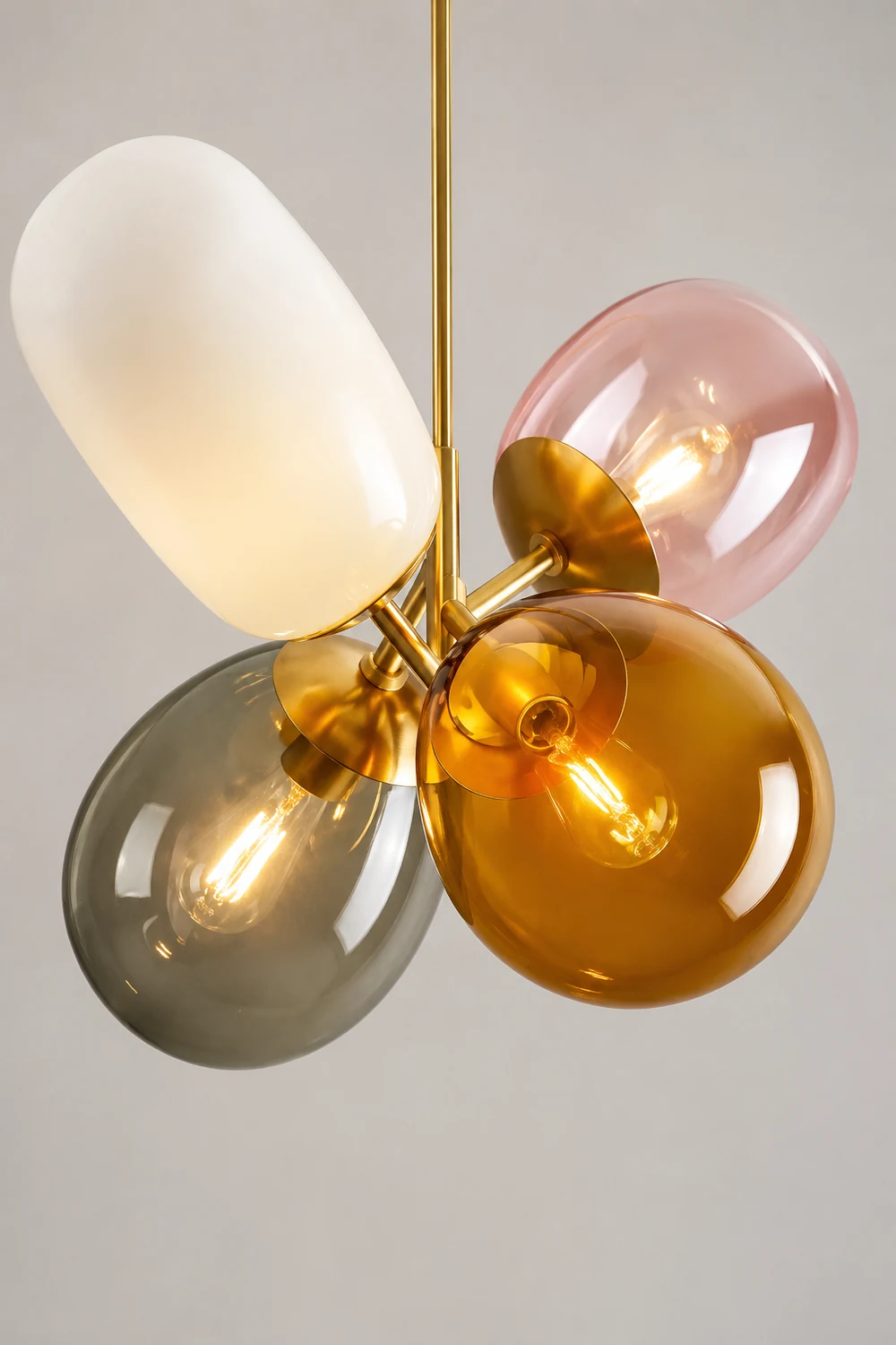 Morandi Colorful Balloon Glass Creative Pendant Light - Lumpaz