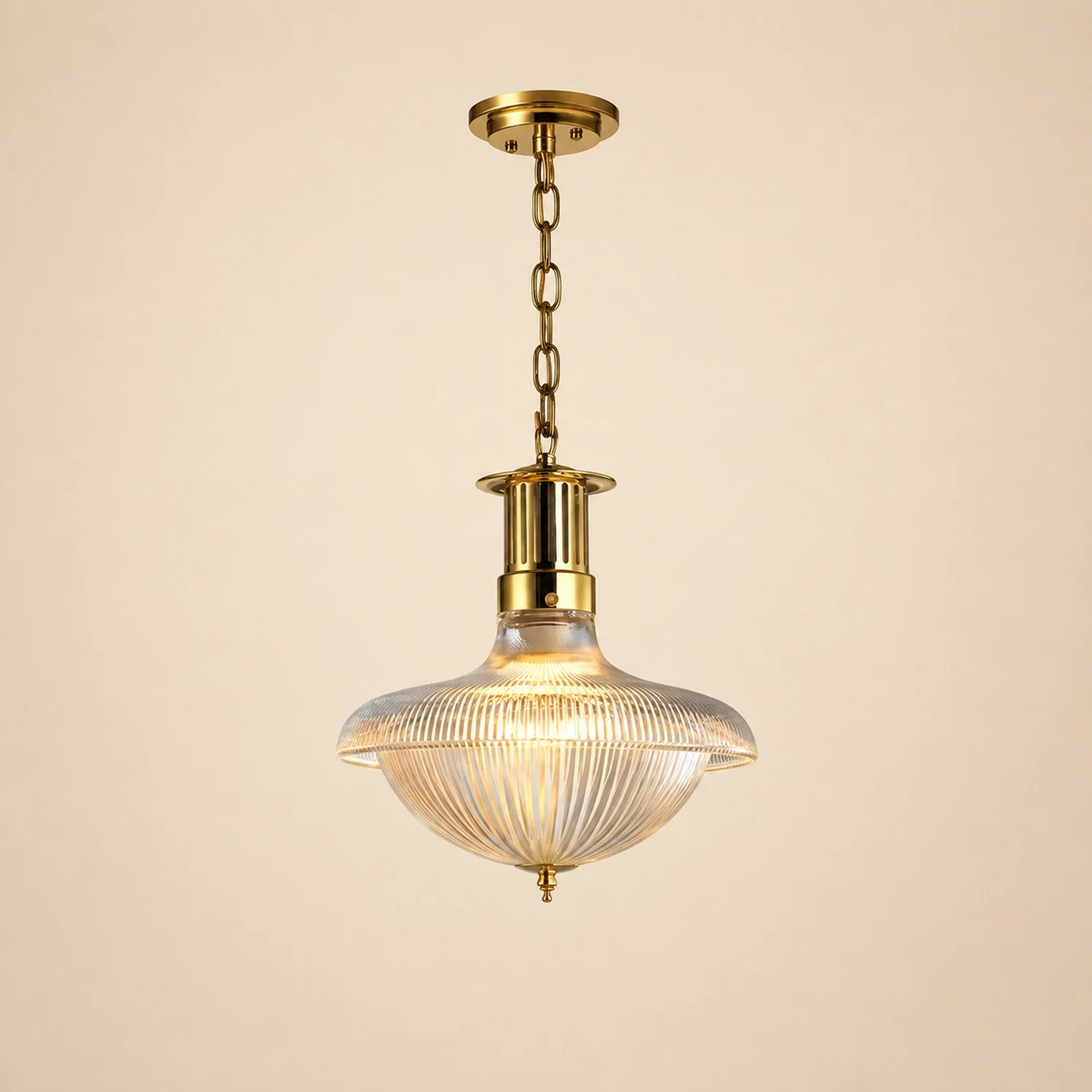 Alessio Vintage Industrial LED Pendant Light Glass Bedroom Kitchen - Lumpaz