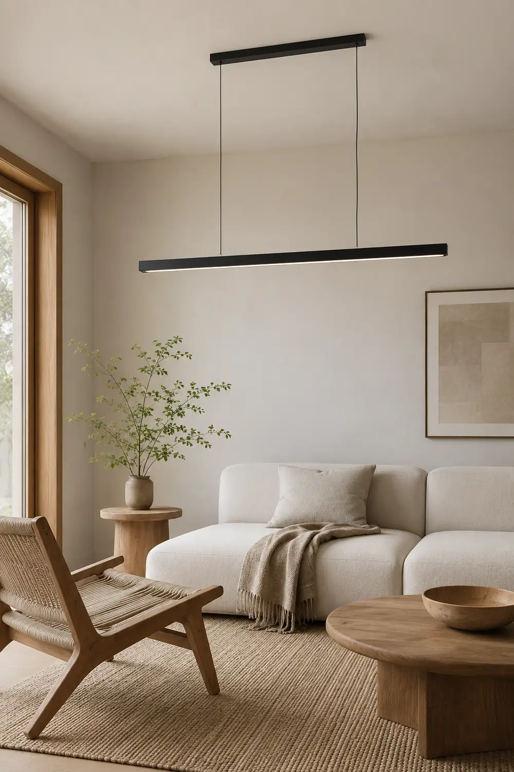 Edge Minimalist Pendant Light Linear Dimmable - Lumpaz