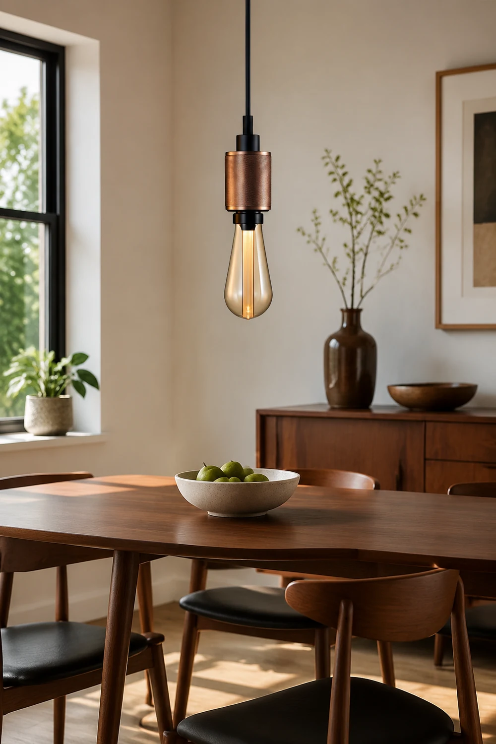 Cooley Modern Bulb Industrial Metal Pendant Light, Black/Copper/Gold/Silver - Lumpaz