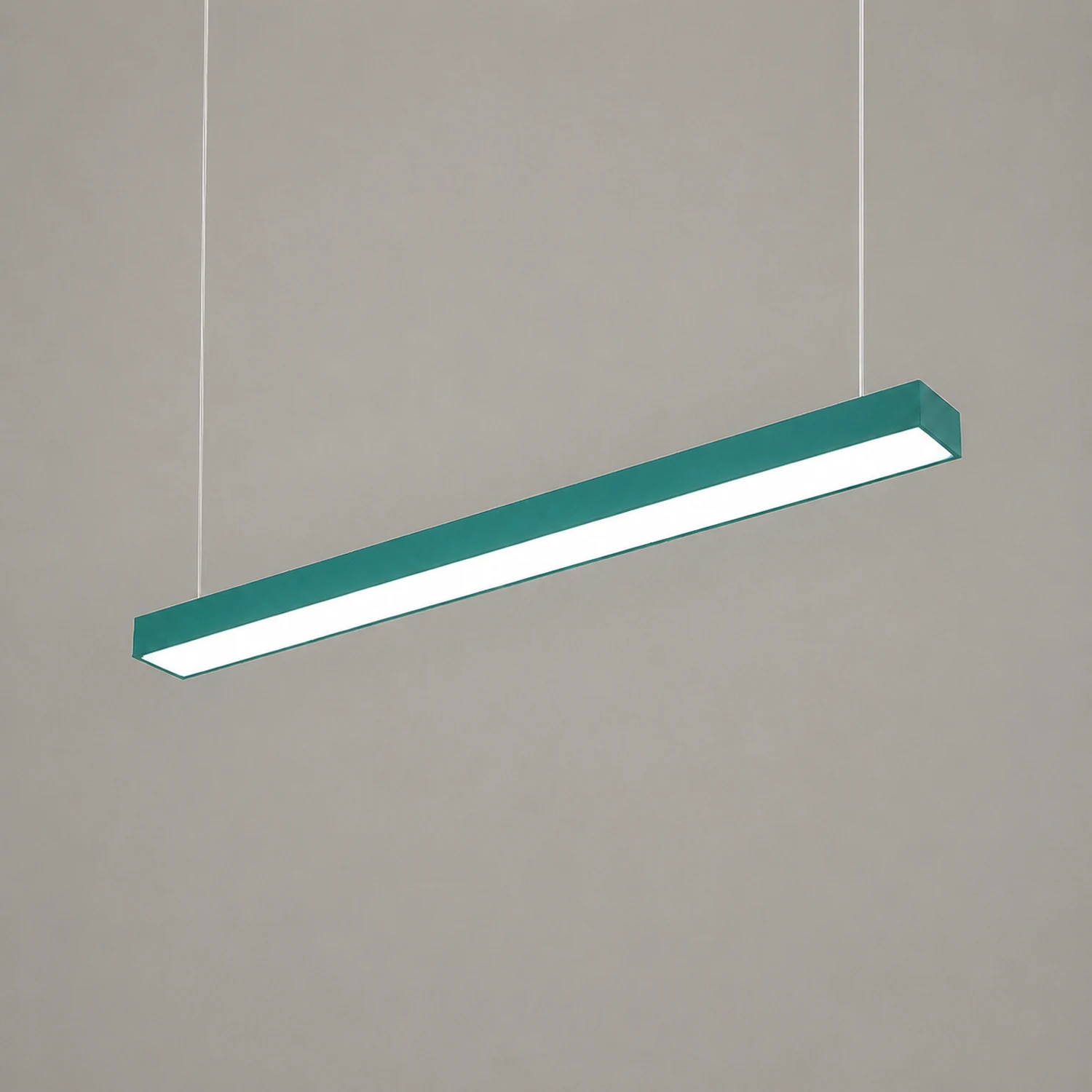 Edge Office Linear Minimalist Rectangular Pendant Light - Lumpaz