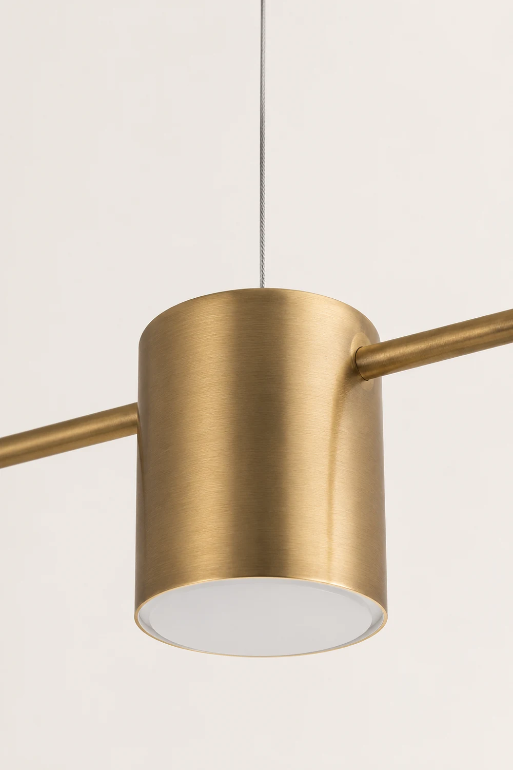 Leigh Metal Simple Linear Pendant Light, Black/Gold, 3/5Heads - Lumpaz