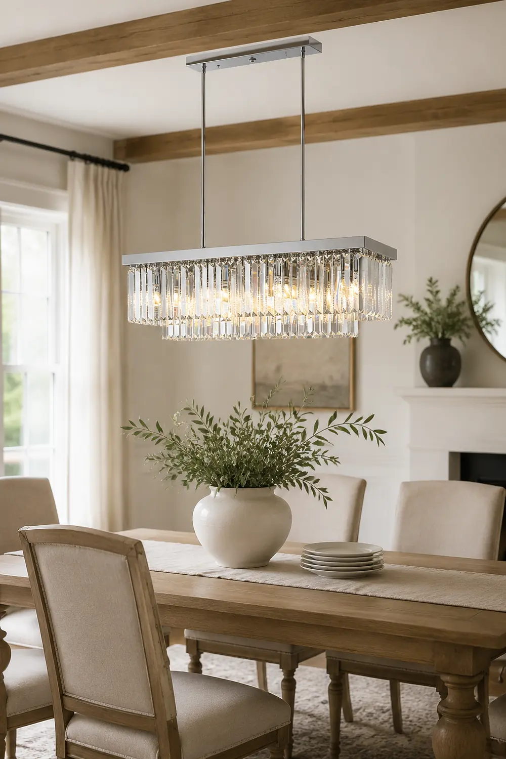 Marilyn Modern Art Deco LED Pendant Light, Crystal/Metal - Lumpaz