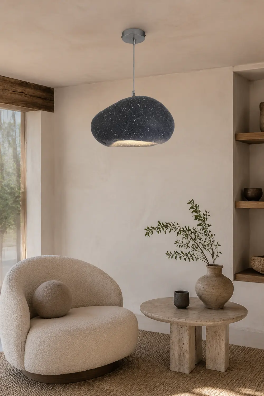 Byers Wabi Sabi Bread Shape Pendant Light, 4 Color - Lumpaz