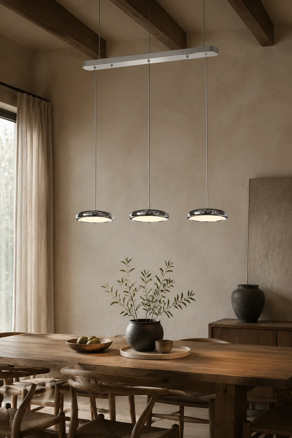 Welsh Minimalist Circular Metal Pendant Light,Silver/Gold/Rose Gold - Lumpaz