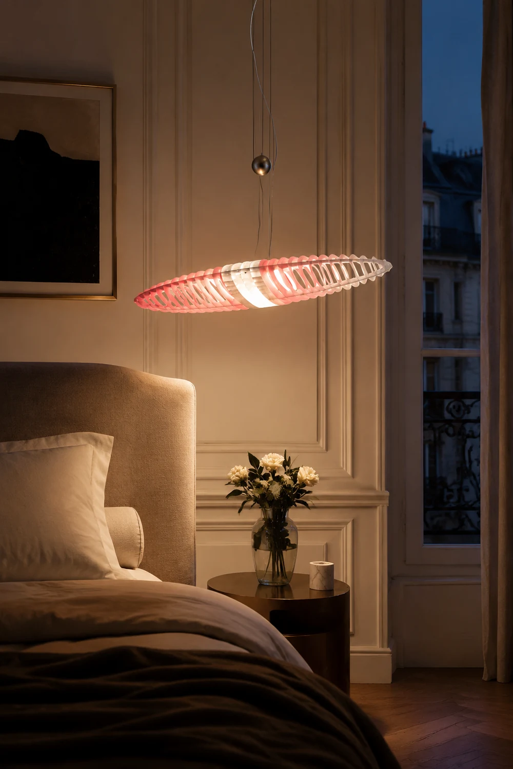Eveline Modern Stainless Steel Pendant Light, 4 Color - Lumpaz