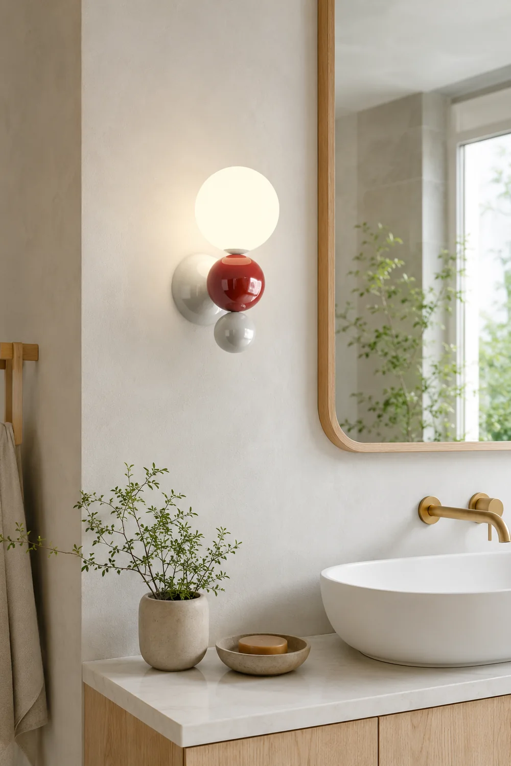 Valentina Modern LED Wall Lamp White Metal Bedroom Living Room - Lumpaz