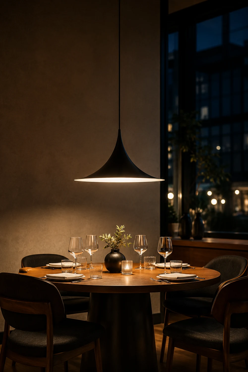 Cairns Mordern Pendant Light, Metal Black/White Dinning Room - Lumpaz