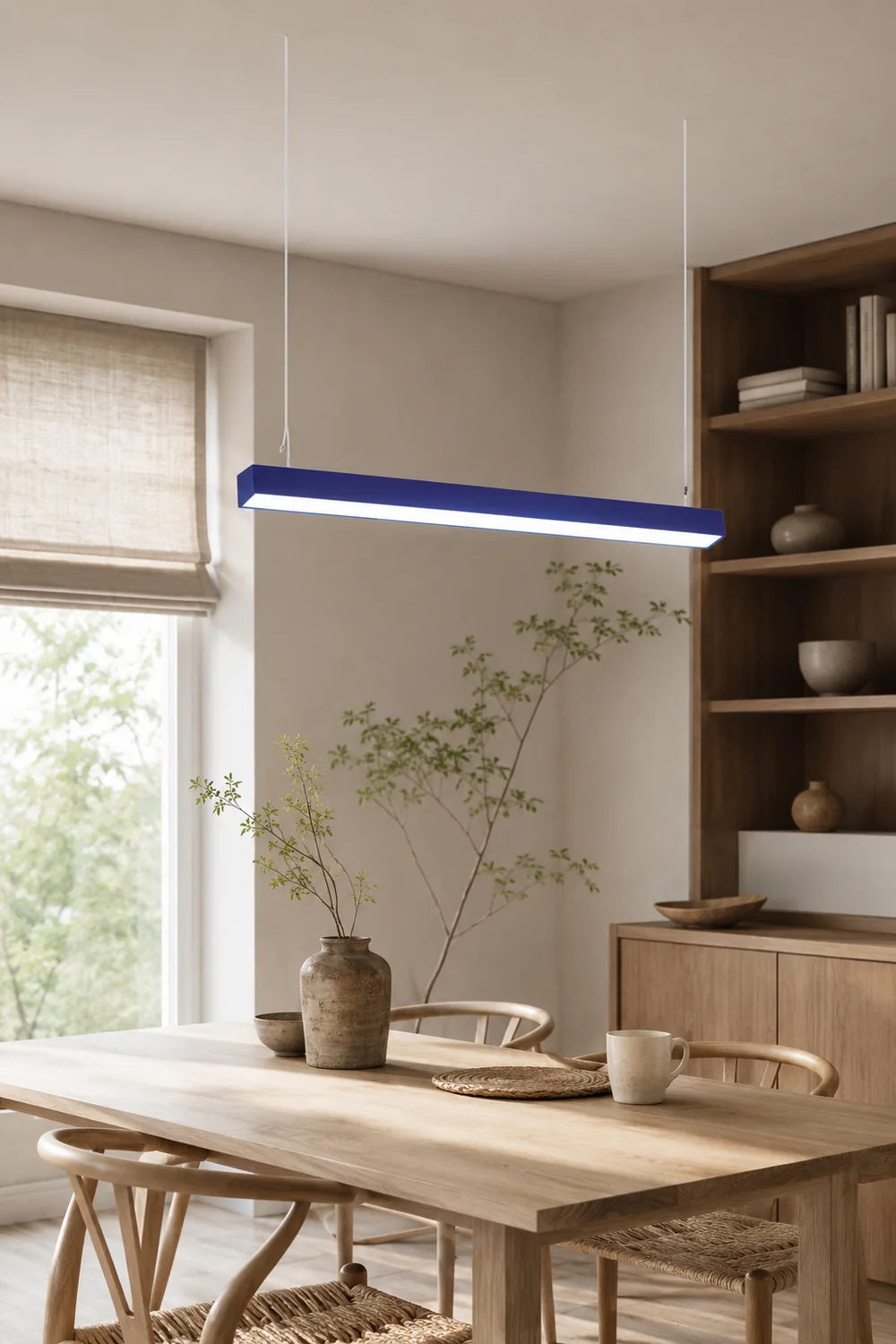 Edge Office Linear Minimalist Rectangular Pendant Light - Lumpaz