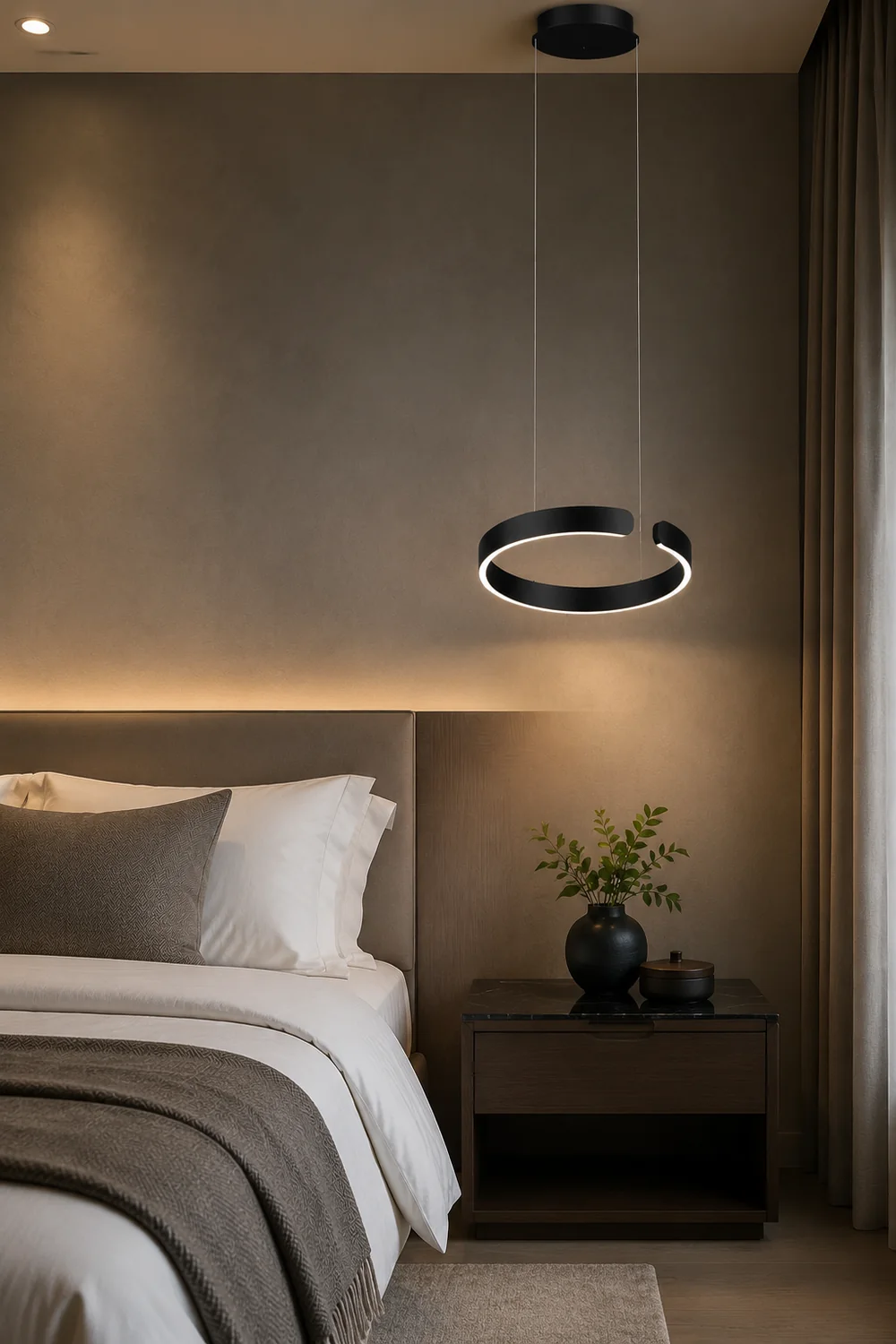Edge Circle Pendant Light, LED, 4 Color Dining Room - Lumpaz