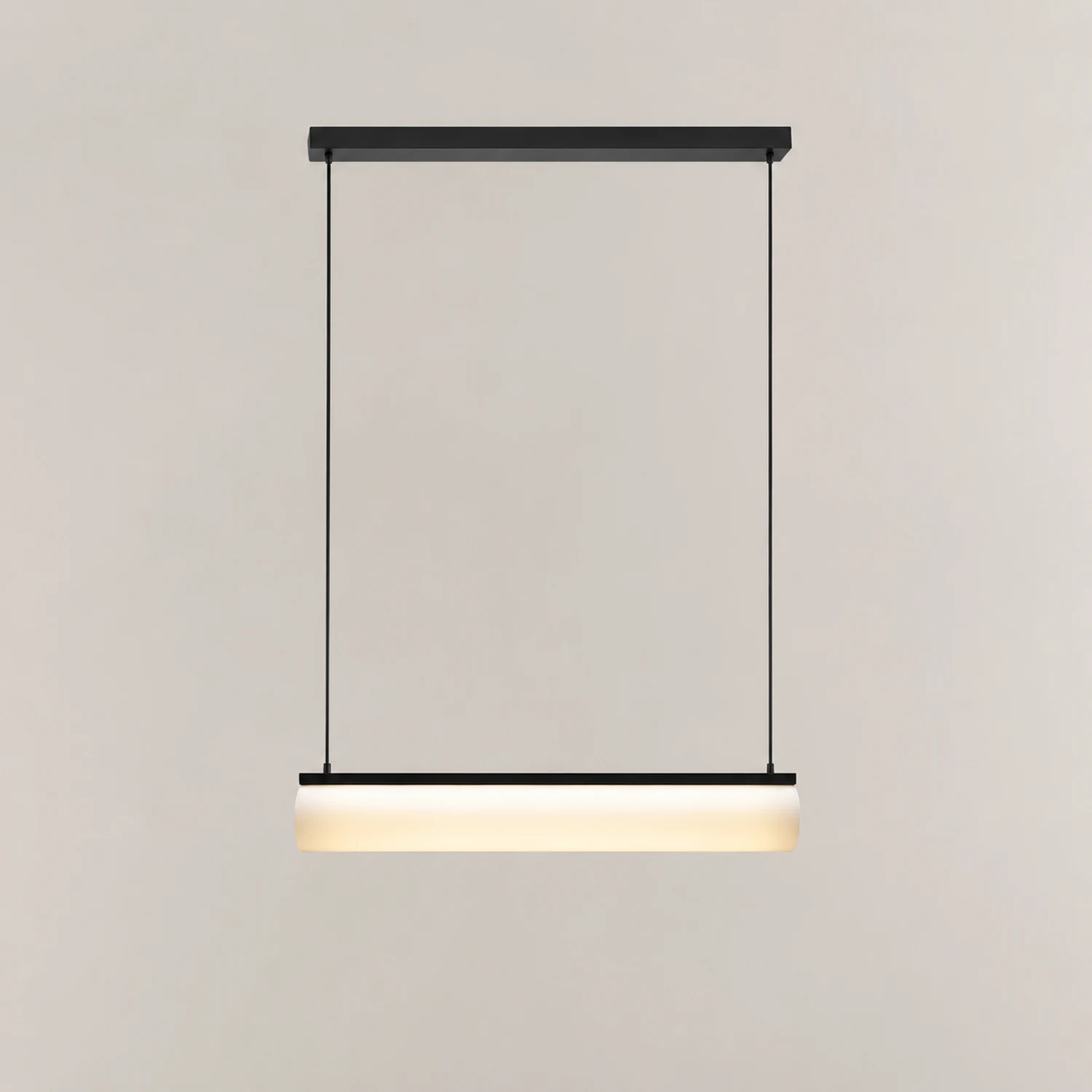 Edge Desinger Cylindrical Shape Linear Pendant Light, 36.6"/48" - Lumpaz