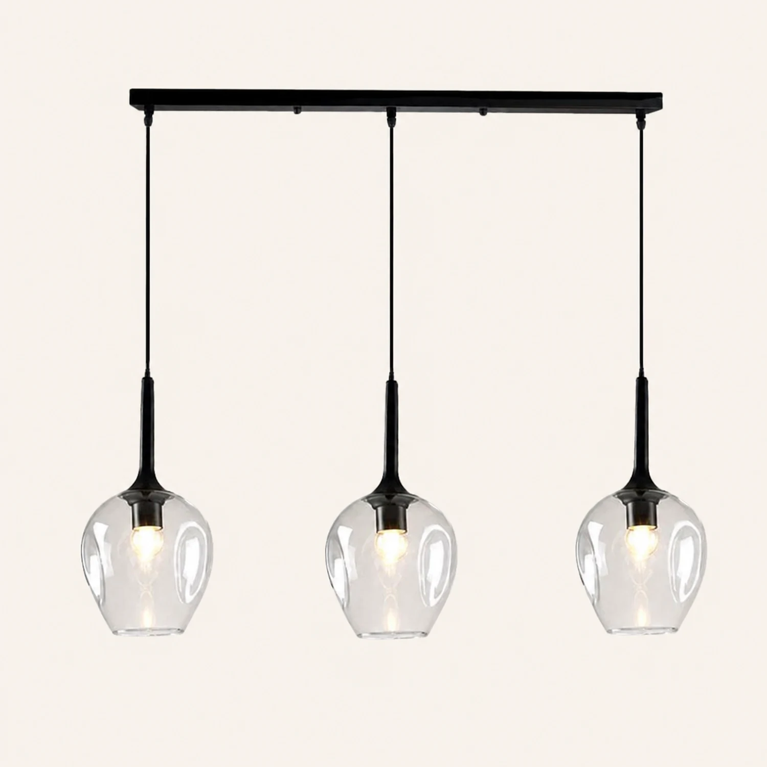 Hailie Modern Globo Glass Pendant Lignt, Clear/Amber/Blue/Gray/Smoke/Gray - Lumpaz