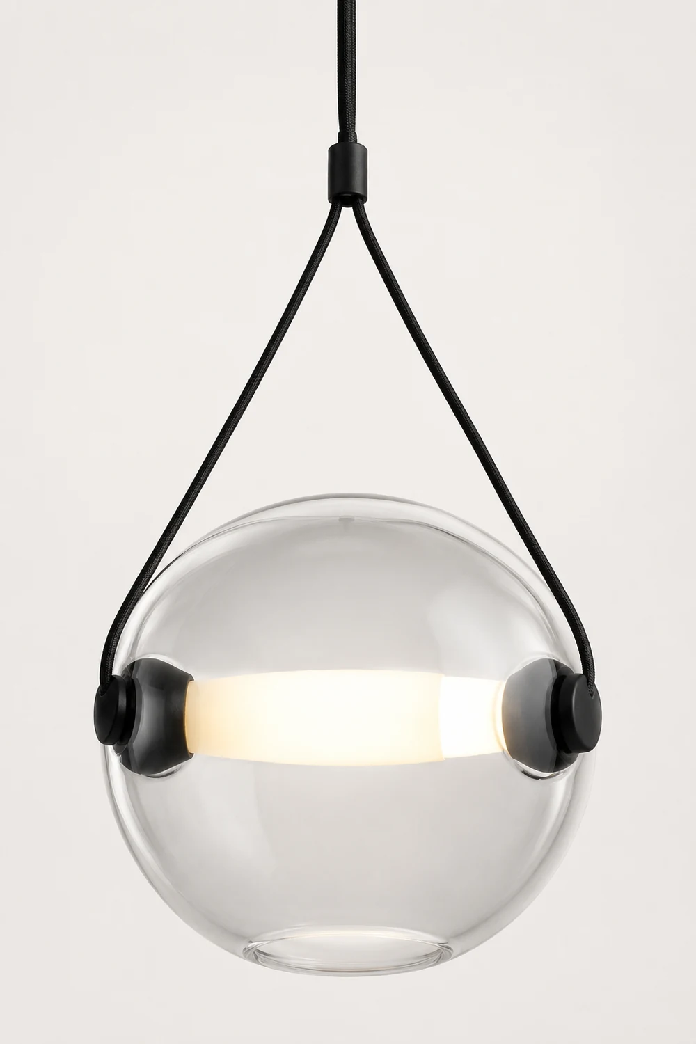 Hailie Modern Bubble Glass Pendant Light, Blue/Yellow/Pink/Smoky Gray/White/Clear - Lumpaz