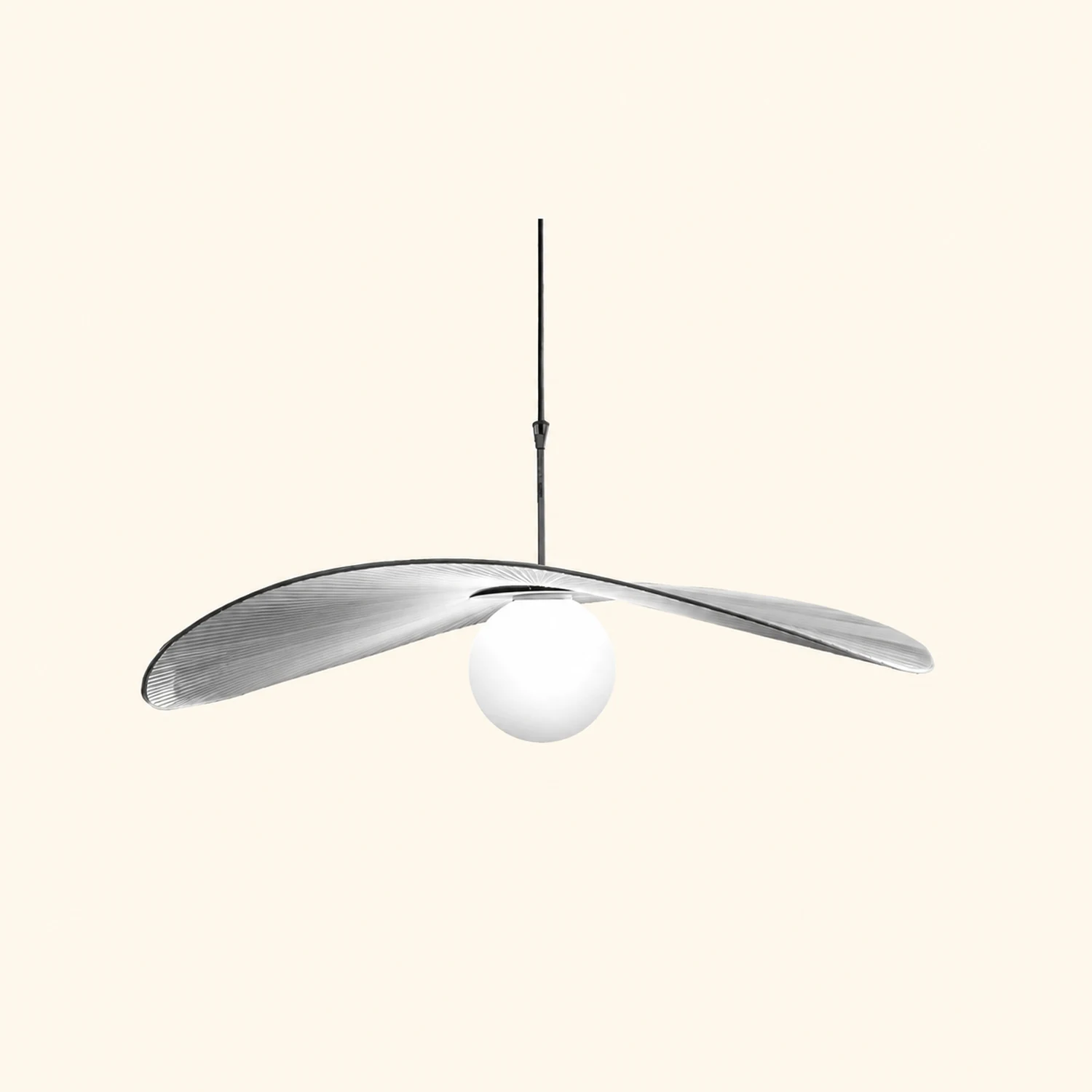 Modern LED Metal/Fabric Pendant Light Blue/White Living Room - Lumpaz