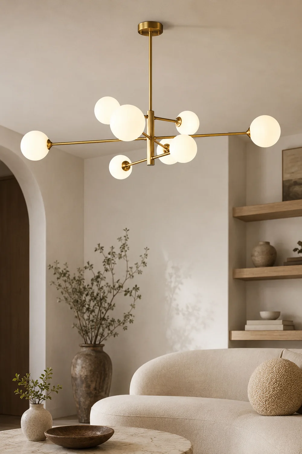 Valentina Modern Glass Shade Pendant Light, Copper/Black - Lumpaz