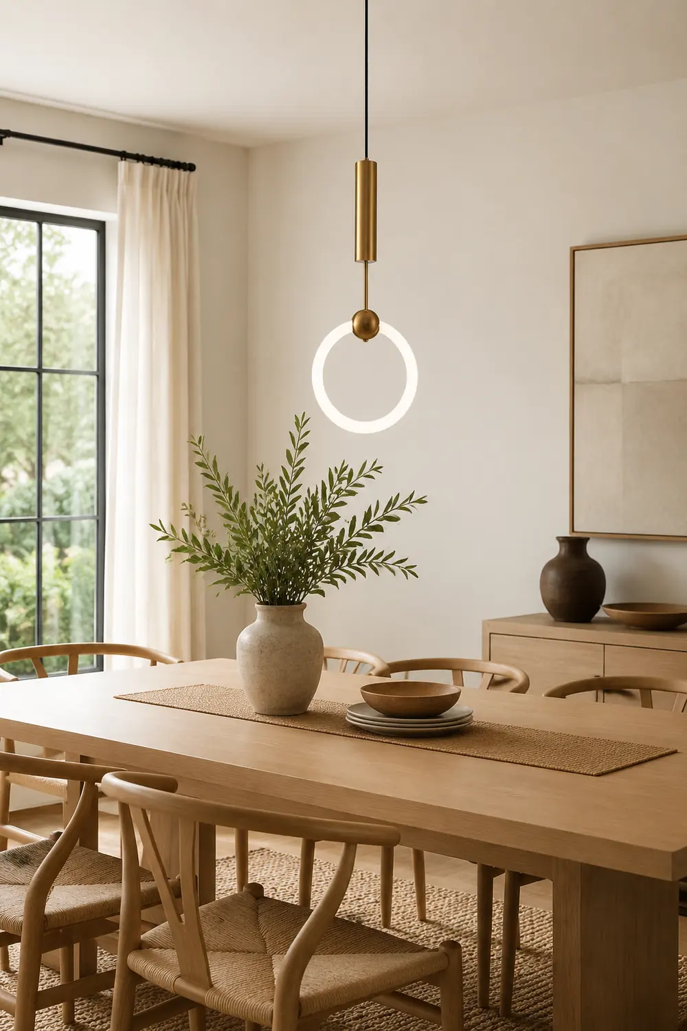 Cooley Modern Nordic Globe/Ring Metal/Glass Pendant Light, Gold - Lumpaz