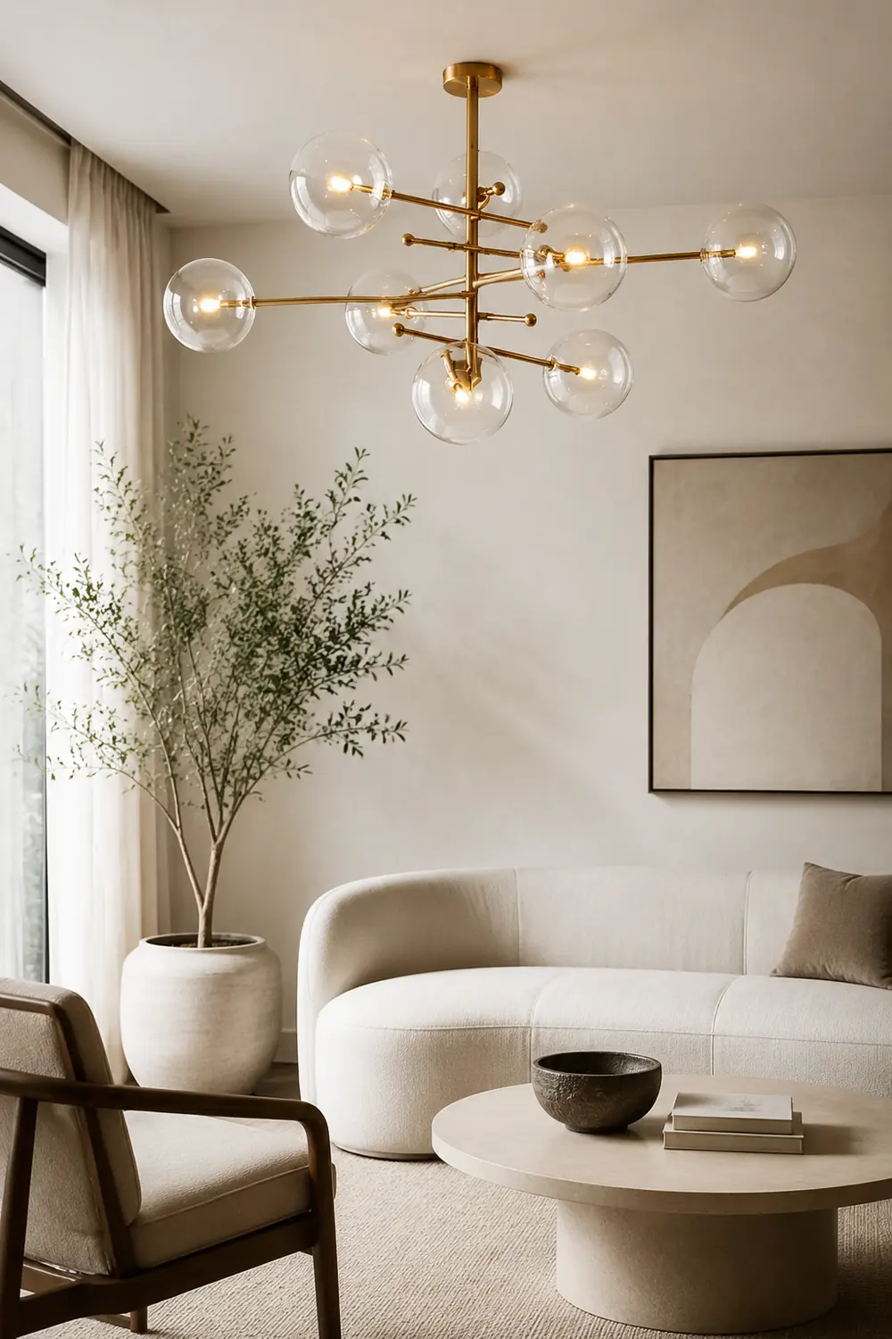 Valentina Modern Bubble  Pendant Light, Gold - Lumpaz