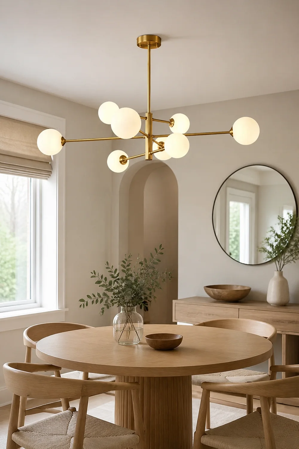 Valentina Modern Glass Shade Pendant Light, Copper/Black - Lumpaz