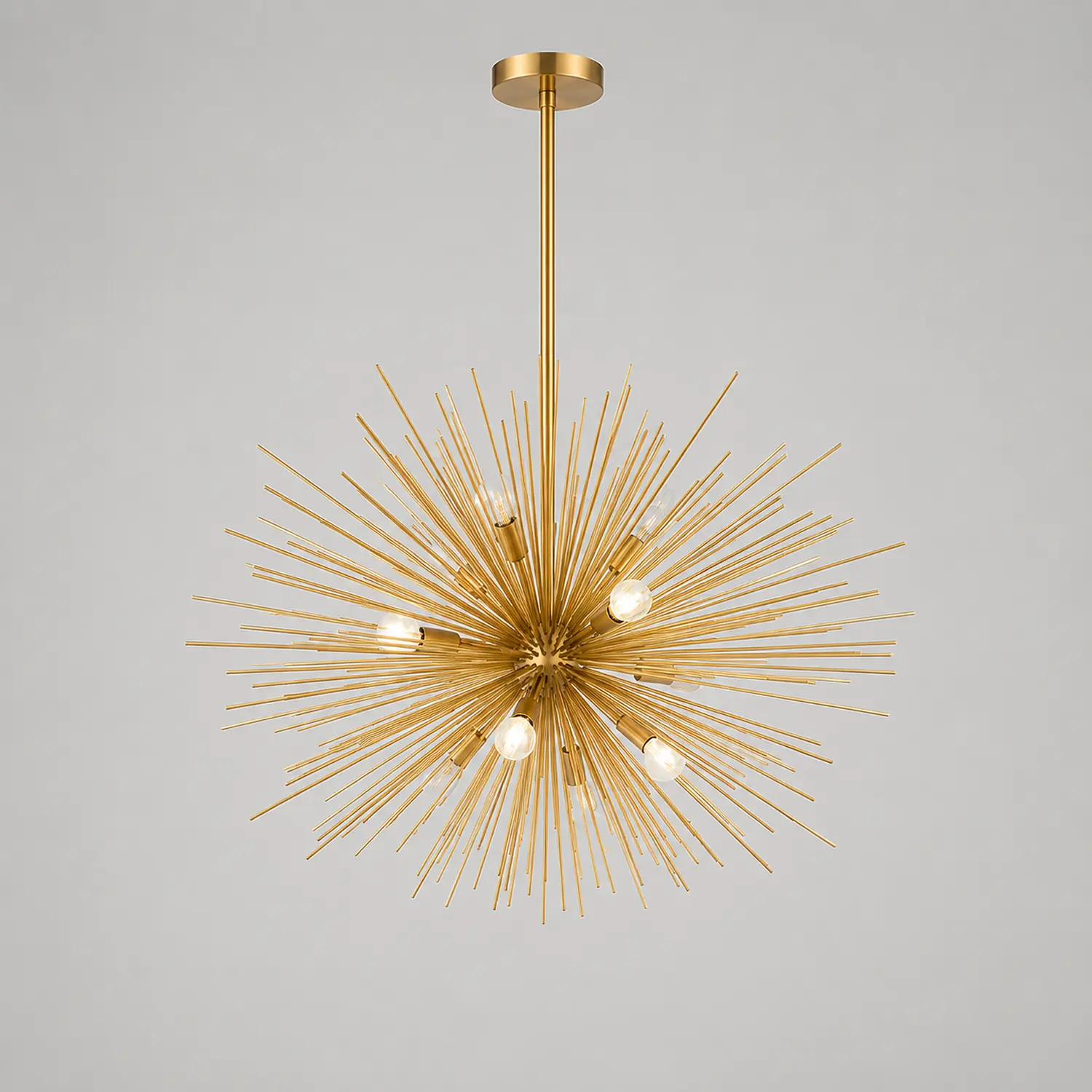 Modern Designer Starburst Pendant Light, Gold - Lumpaz