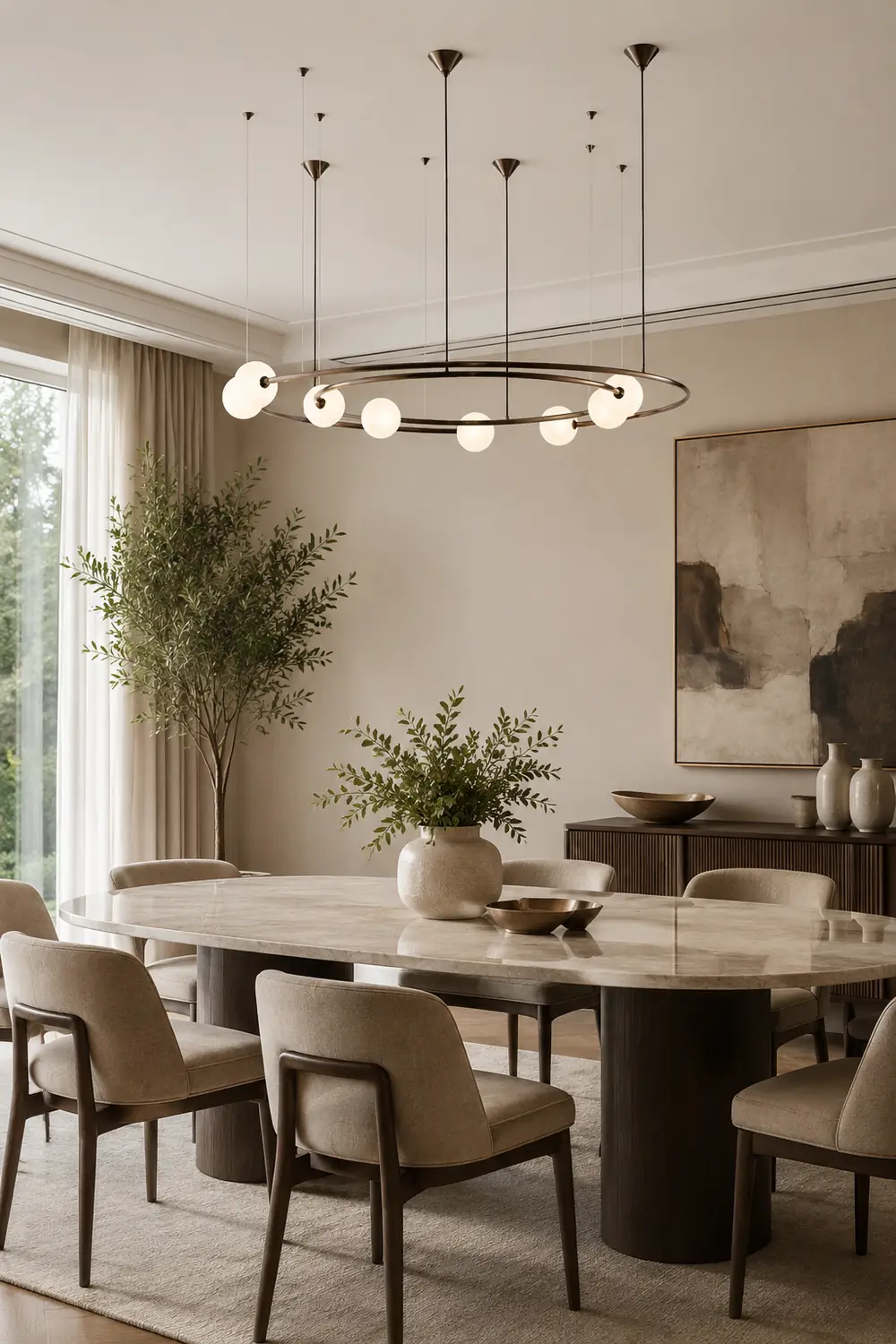 Valentina Modern Ring Metal Pendant Light, Black/Gold - Lumpaz