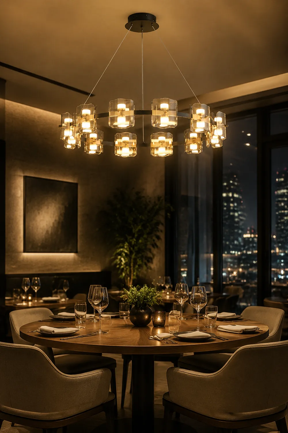 Evette Minimalist Round Metal Pendant Light,Black/Gold - Lumpaz