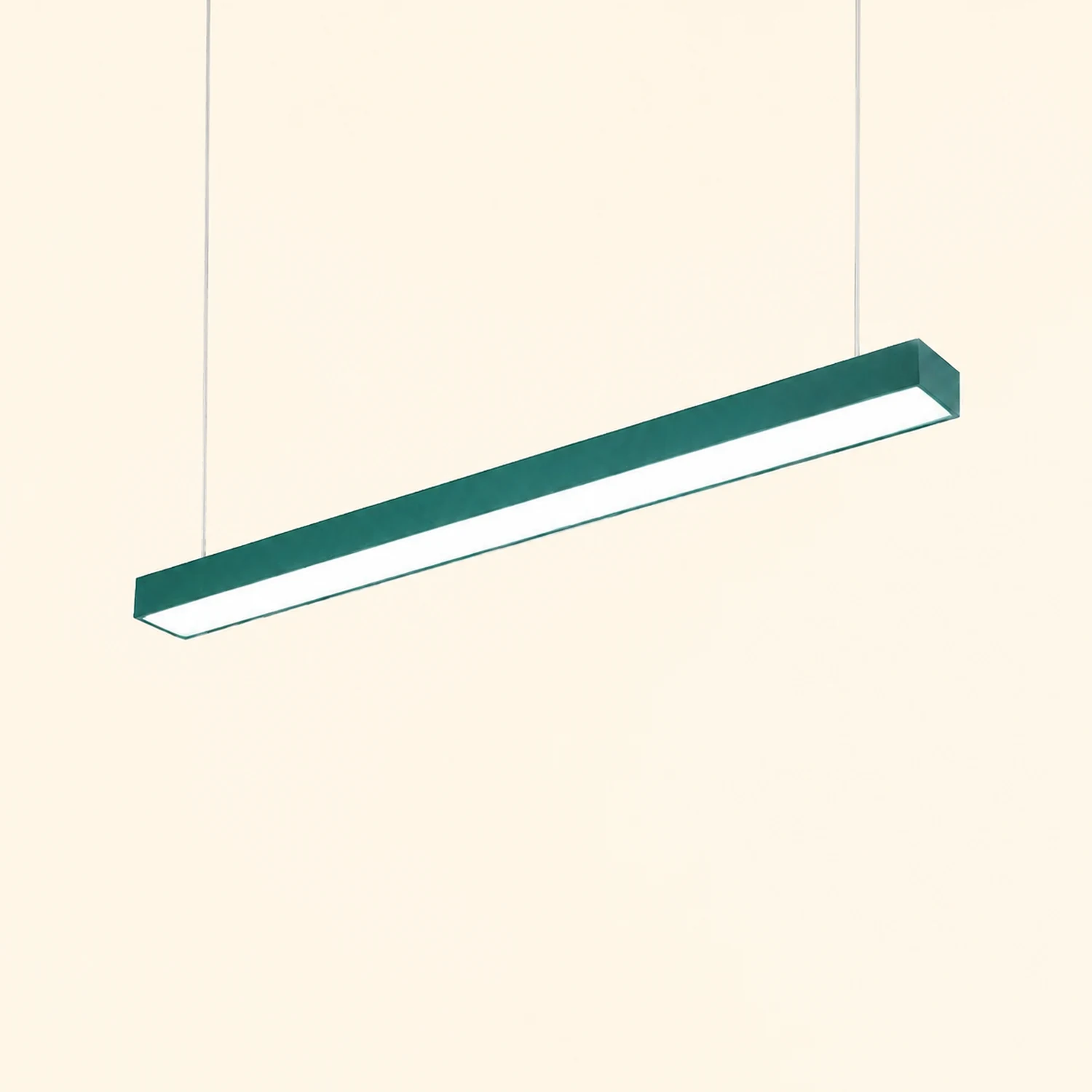 Edge Office Linear Minimalist Rectangular Pendant Light - Lumpaz