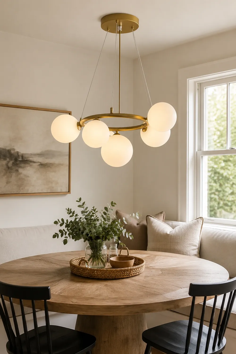 Valentina Modern Designe Wave Metal/Glass Pendant Light, White/Gold - Lumpaz