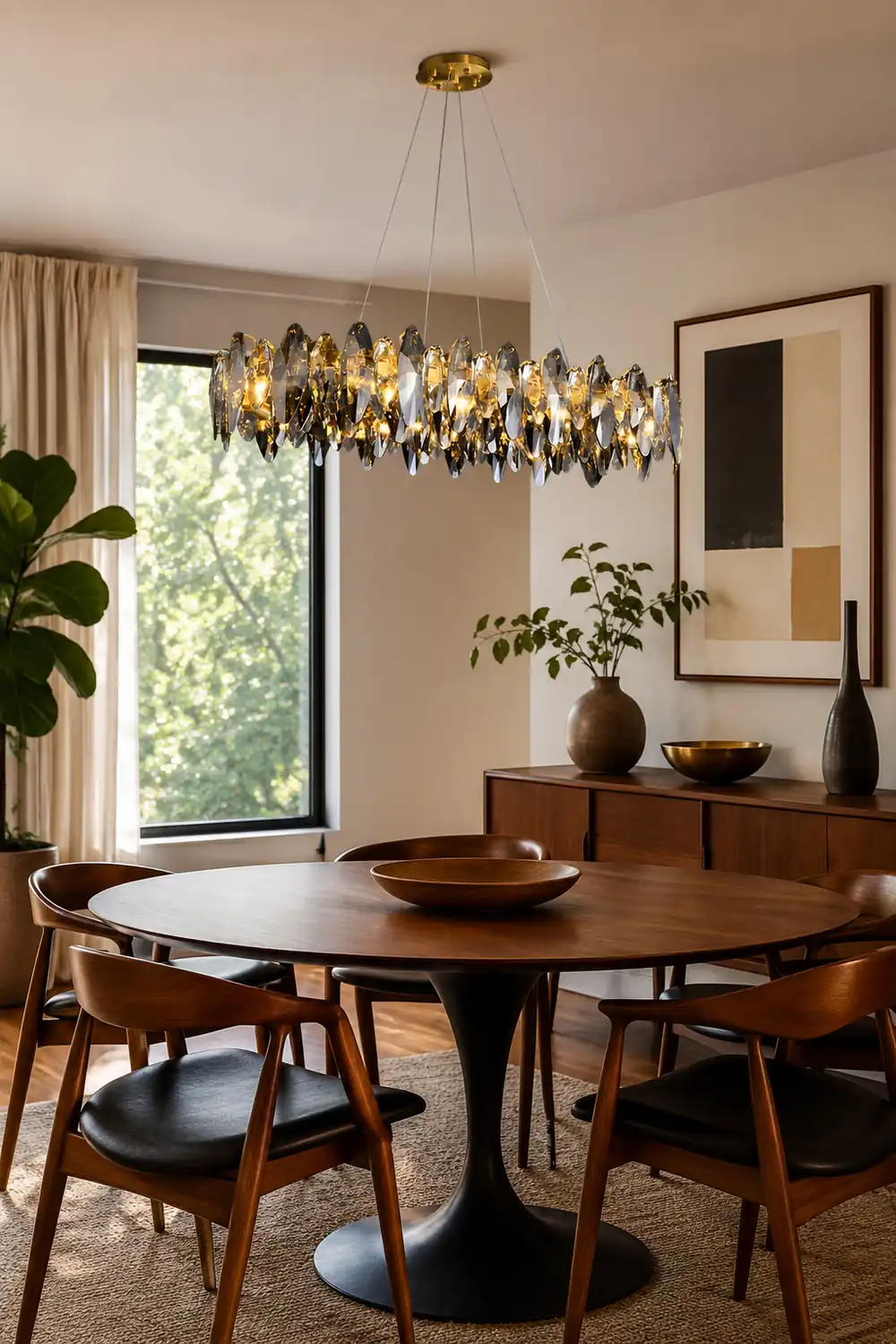 Marilyn Modern Annular Metal Pendant Light,Gold - Lumpaz