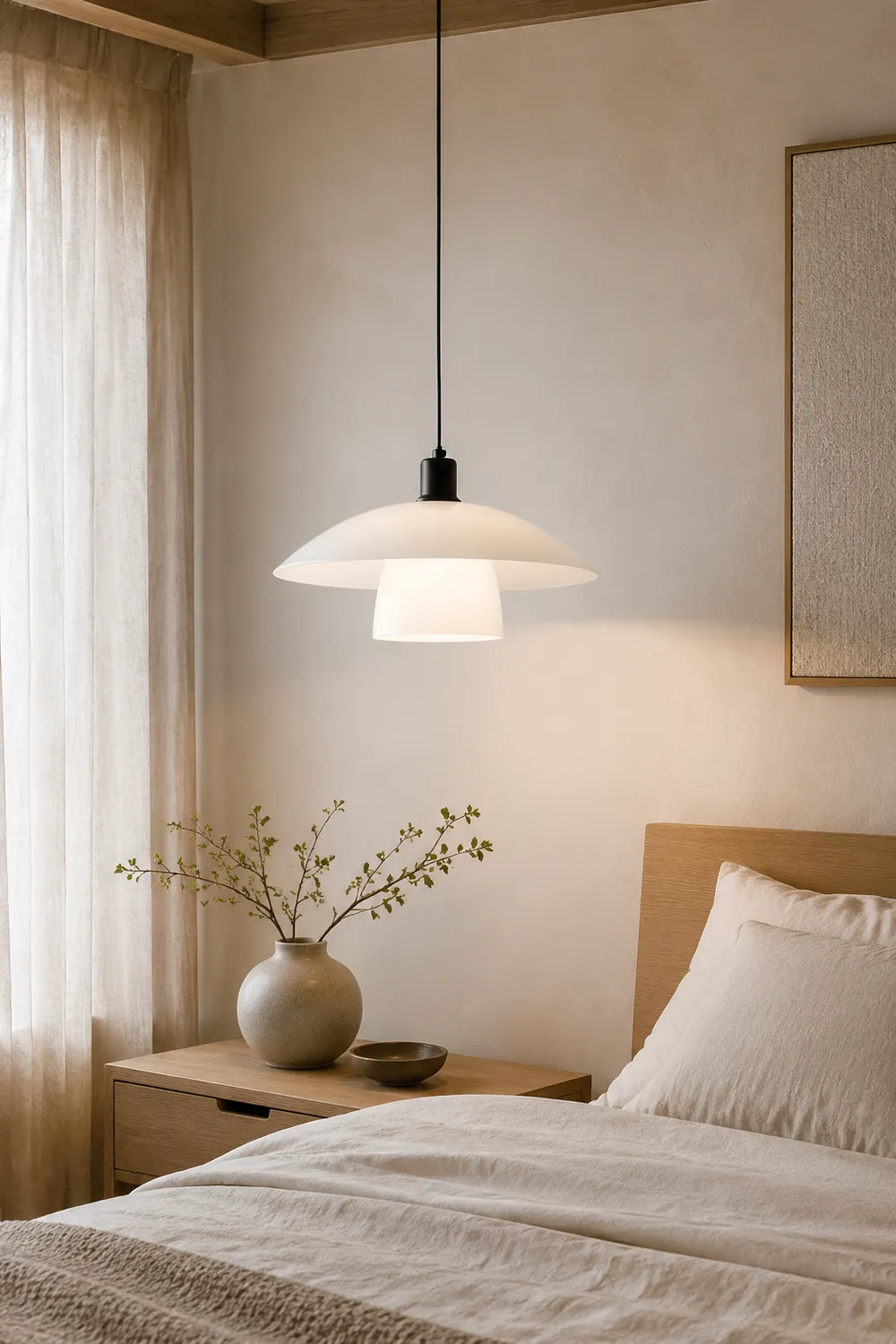 Carins White Pendant Light - Lumpaz