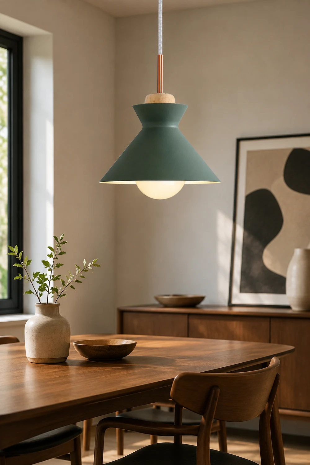 Morandi Geometric Colorful Pendant Light, Metal, Kitchen Island - Lumpaz