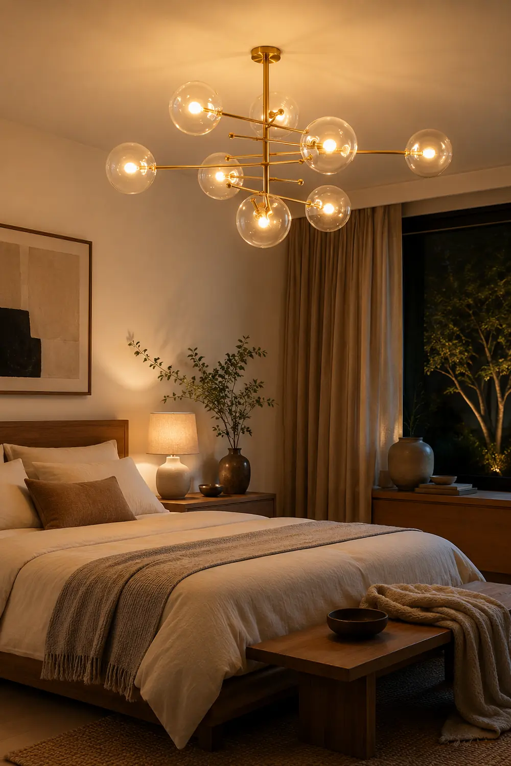 Valentina Modern Bubble  Pendant Light, Gold - Lumpaz