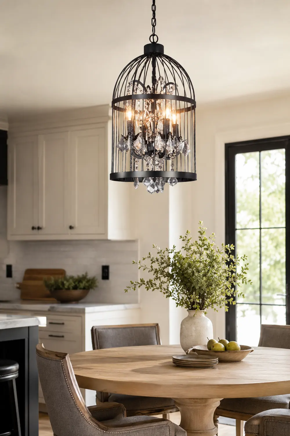 Cooley Designer Industrial Vintage Birdcage Pendant Light - Lumpaz