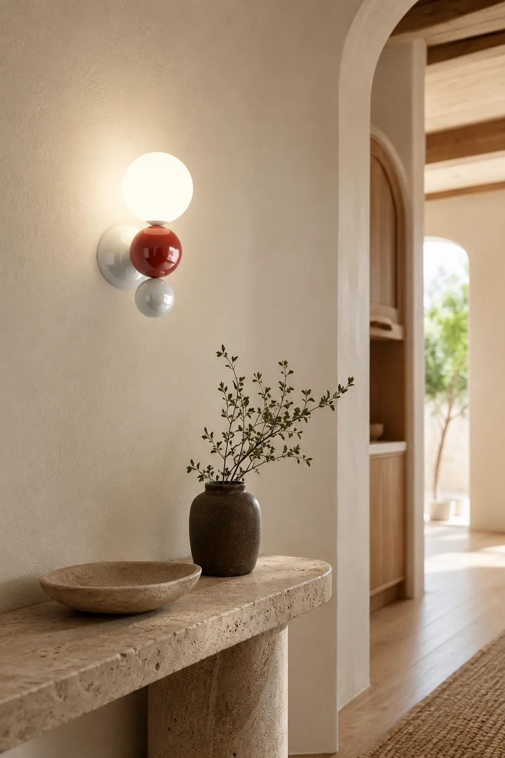 Valentina Modern LED Wall Lamp White Metal Bedroom Living Room - Lumpaz