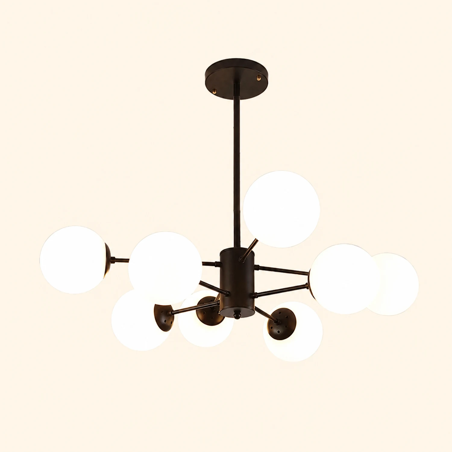 Valentina Designer Simple Nordic Pendant Light, Black/Gold - Lumpaz