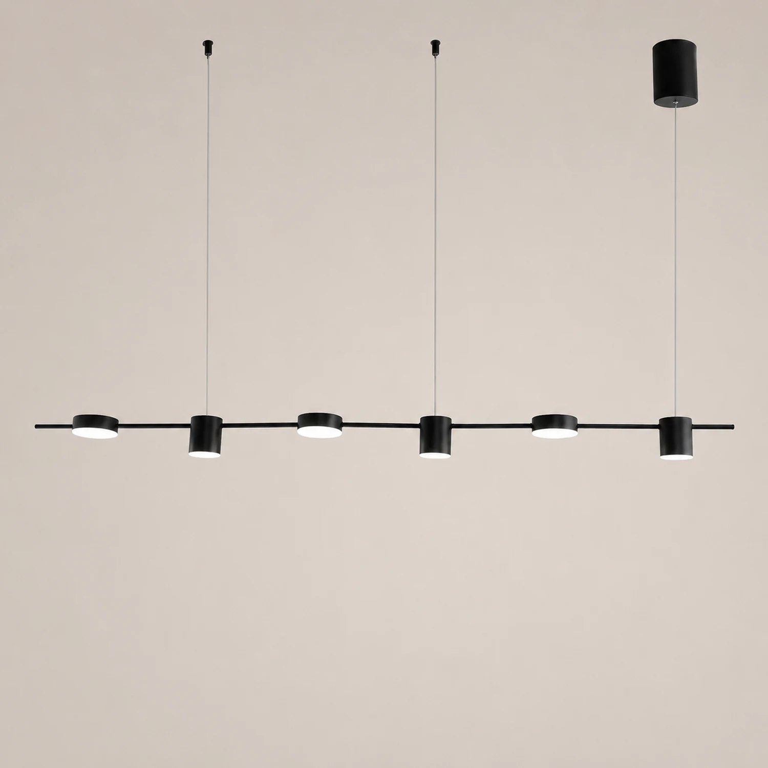 Weiss Minimalist Multi Metal Pendant Light, Black/Gold - Lumpaz