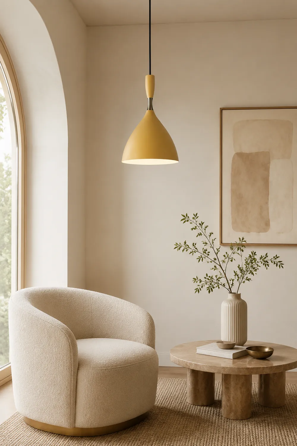 Morandi Metal Colorful Single Pendant Light Bedroom/Living Room - Lumpaz