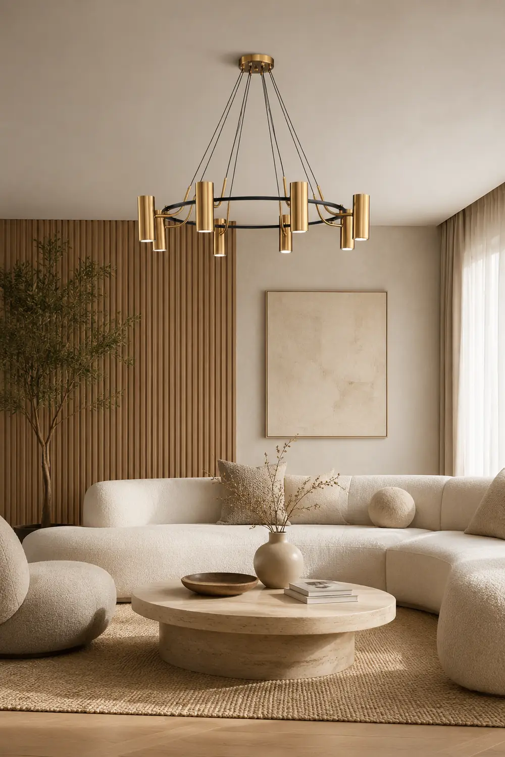 Weiss Modern Spotlight Metal Pendant Light, Gold - Lumpaz