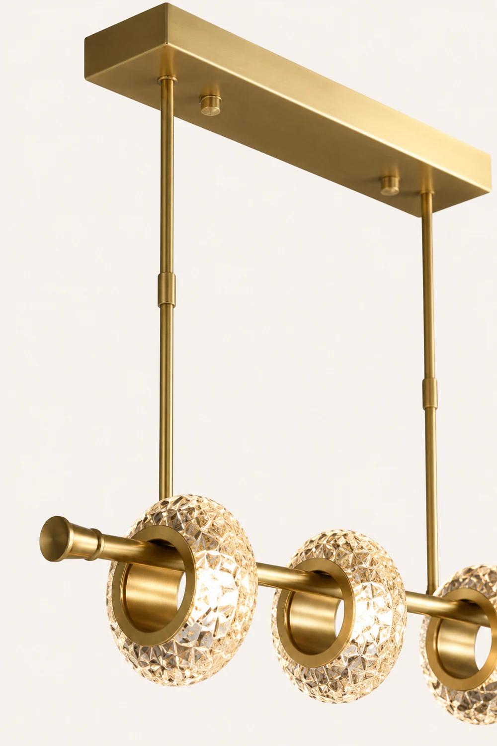 Marilyn Modern Luxury metal/Glass Pendant Light, Gold - Lumpaz