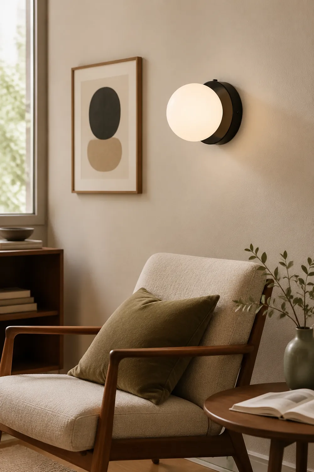 Valentina Modern LED Wall Lamp Black Metal Bedroom - Lumpaz