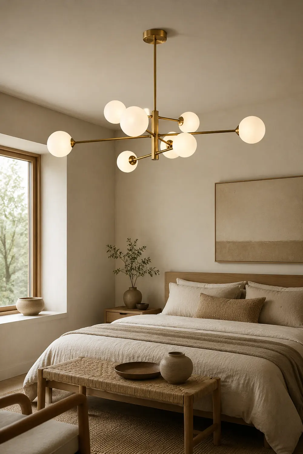 Valentina Modern Glass Shade Pendant Light, Copper/Black - Lumpaz