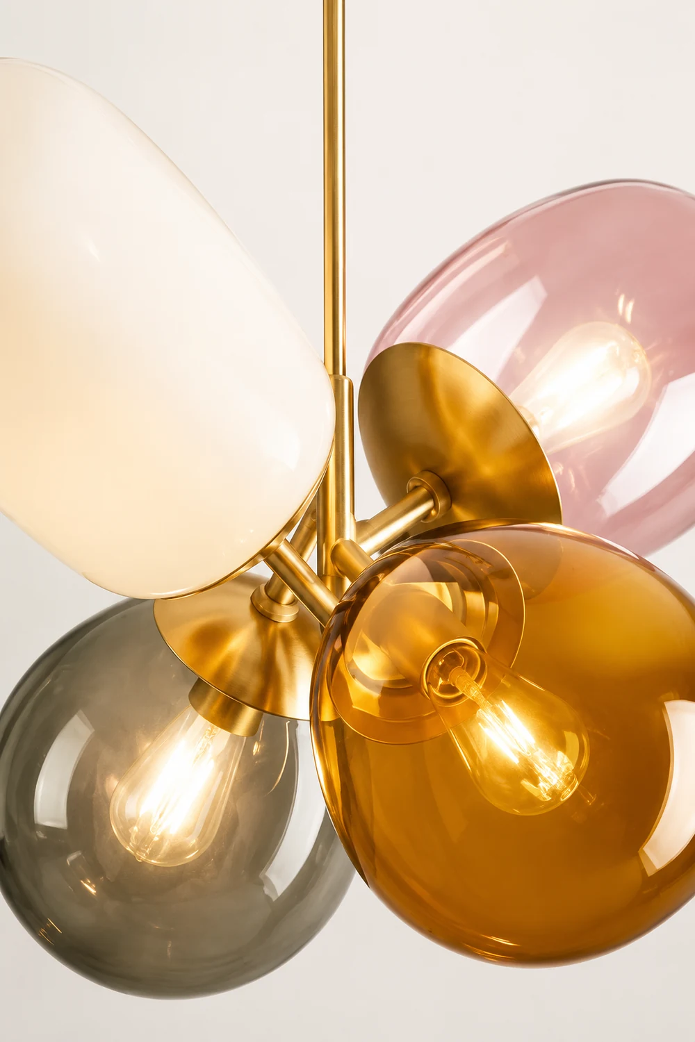 Morandi Colorful Balloon Glass Creative Pendant Light - Lumpaz